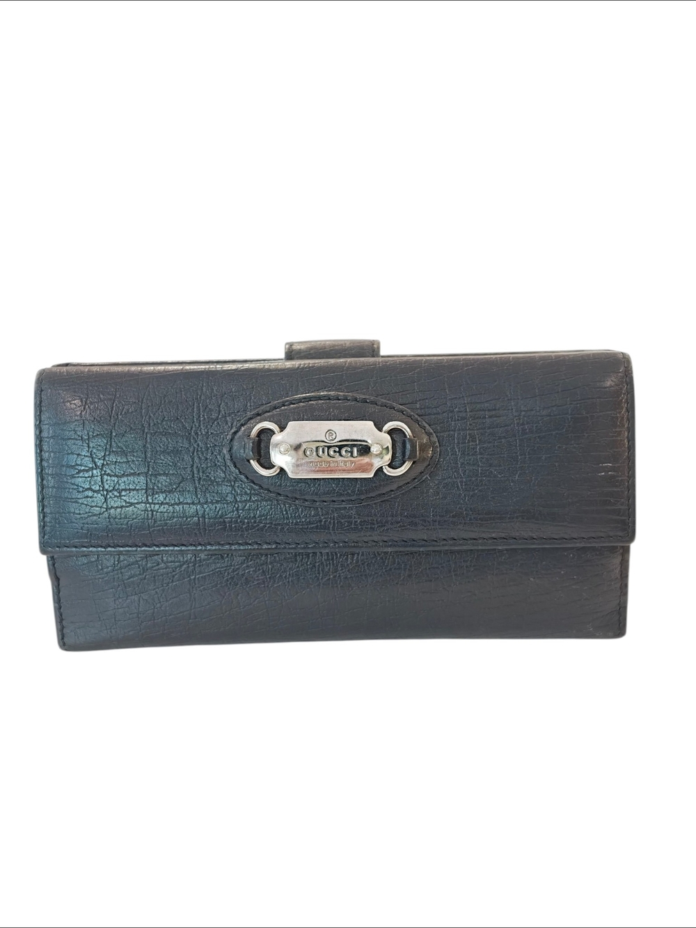 Gucci   Continental Wallet with Silver Hardware